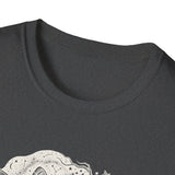 Surreal Celestial Shirt, Moon Phase Moth Illusion Art Tee, Moon Phase Tee, Mystical Witchy Gift