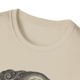 Surreal Forest Shirt, Howl to the Moon Illusion Art Tee, Wildlife Nature Tee, Outdoor Lover Gift