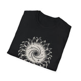 Surreal Garden Shirt, Sunflower Galaxy Illusion Art Tee, Gardener Gift, Botanical Plant Tee
