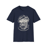 Surreal Bookish Shirt, Storm in a Teacup Illusion Art Tee, Book Lover Gift, Reader Tee, Dark Academia Shirt