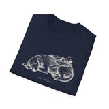Surreal Vet Tech Shirt, Dog to Hills Illusion Art Tee, Vet Tech Gift, Veterinary Technician Tee, Vet Clinic Gift