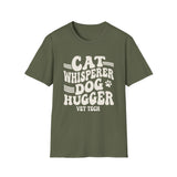 Cat Whisperer, Dog Hugger Shirt, Funny Vet Tech Shirt, Vet Tech Gift, Veterinary Technician Tee, Vet Clinic Gift