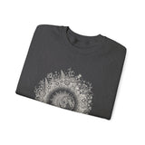 Surreal Celestial Sweatshirt, Eclipse Wreath Illusion Art Crewneck, Moon Phase Tee, Mystical Witchy Gift