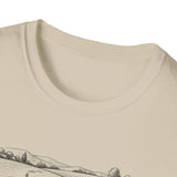 Surreal Farmer Shirt, Furrows to Waves Illusion Art Tee, Farmer Gift, Farm Tee, Homestead Gift
