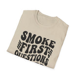 Smoke First, Questions Later Shirt, Funny Beekeeper Shirt, Beekeeping Gift, Beekeeper Tee, Honey Lover Gift