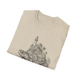 Surreal Ocean Shirt, Turtle Island Illusion Art Tee, Whale Sea Life Tee, Beach Lover Gift