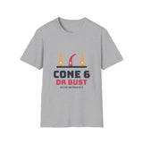 Cone 6 or Bust Shirt, Funny Pottery Shirt, Kiln Firing Ceramic Artist Gift, Potter Tee, Mid Fire Ceramics T-Shirt
