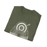 Surreal Combat Archery Shirt, Target to Sunset Illusion Art Tee, Archery Gift, Archer Tee, Combat Archery Gift