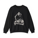 Surreal Fantasy Sweatshirt, Desk Lamp Sun Illusion Art Crewneck, Whimsical Dreamer Tee, Fantasy Lover Gift