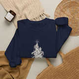Surreal Christmas Sweatshirt, Christmas Tree Staircase Illusion Art Crewneck, Christmas Gift, Winter Holiday Sweater