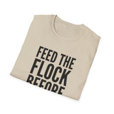 Feed the Flock Before Coffee Shirt, Funny Chicken Keeper Shirt, Chicken Lover Gift, Backyard Chicken Tee, Homestead Gift