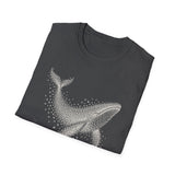 Surreal Bird Shirt, Starling Whale Illusion Art Tee, Bird Lover Gift, Birdwatching Tee