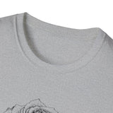 Surreal Garden Shirt, Rose Staircase Illusion Art Tee, Gardener Gift, Botanical Plant Tee