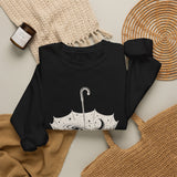 Surreal Celestial Sweatshirt, Umbrella Full of Stars Illusion Art Crewneck, Moon Phase Tee, Mystical Witchy Gift