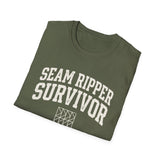 Seam Ripper Survivor Shirt, Funny Quilter Shirt, Quilter Gift, Quilting Tee, Sewing Lover Gift