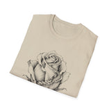 Surreal Garden Shirt, Rose Staircase Illusion Art Tee, Gardener Gift, Botanical Plant Tee