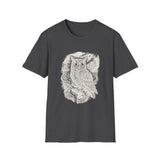 Surreal Forest Shirt, Forest Owl Illusion Art Tee, Wildlife Nature Tee, Outdoor Lover Gift