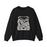 Surreal Travel Sweatshirt, Suitcase Valley Illusion Art Crewneck, Adventure Gift, Wanderlust Tee