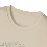 Surreal Dog Shirt, Sleeping Dog Mountain Illusion Art Tee, Dog Lover Gift, Vintage Engraving Dog Tee