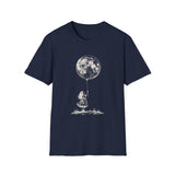Surreal Celestial Shirt, Moon Balloon Illusion Art Tee, Moon Phase Tee, Mystical Witchy Gift