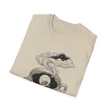 Surreal Coffee Shirt, Coffee Moon Illusion Art Tee, Coffee Lover Gift, Vintage Engraving Tee