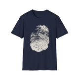 Surreal Bird Shirt, Heron Constellation Illusion Art Tee, Bird Lover Gift, Birdwatching Tee