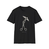 Surreal Surgical Tech Shirt, Scissors to Swallows Illusion Art Tee, Surgical Tech Gift, Scrub Tech Tee, OR Team Gift