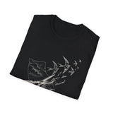 Surreal Sewing Shirt, Scissors Swallows Illusion Art Tee, Seamstress Gift, Quilter Tee, Vintage Engraving Tee