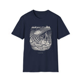Surreal Farmer Shirt, Furrows to Waves Illusion Art Tee, Farmer Gift, Farm Tee, Homestead Gift