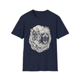 Surreal Celestial Shirt, Moon Phase Moth Illusion Art Tee, Moon Phase Tee, Mystical Witchy Gift
