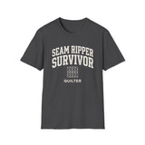 Seam Ripper Survivor Shirt, Funny Quilter Shirt, Quilter Gift, Quilting Tee, Sewing Lover Gift
