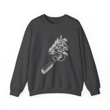 Surreal Teacher Sweatshirt, Pencil Road Schoolhouse Illusion Art Crewneck, Teacher Gift, Vintage Engraving Tee