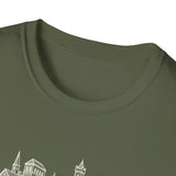 Surreal Chess Club Shirt, Chessboard to City Illusion Art Tee, Chess Player Gift, Chess Tee, Chess Lover Gift