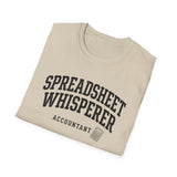 Spreadsheet Whisperer Shirt, Funny Accountant Shirt, Accountant Gift, CPA Tee, Tax Season Gift