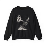 Surreal Garden Sweatshirt, Watering Can Birds Illusion Art Crewneck, Gardener Gift, Botanical Plant Tee