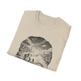 Surreal Celestial Shirt, Moon Stepping Stones Illusion Art Tee, Moon Phase Tee, Mystical Witchy Gift