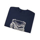 Surreal Travel Sweatshirt, Suitcase Valley Illusion Art Crewneck, Adventure Gift, Wanderlust Tee