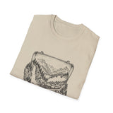 Surreal Travel Shirt, Suitcase Valley Illusion Art Tee, Adventure Gift, Wanderlust Tee