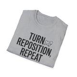 Turn, Reposition, Repeat Shirt, Funny CNA Shirt, CNA Gift, Nursing Assistant Tee, Healthcare Worker Gift