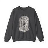 Surreal Bookish Sweatshirt, Keyhole Galaxy Illusion Art Crewneck, Book Lover Gift, Reader Tee, Dark Academia Shirt