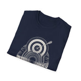 Surreal Combat Archery Shirt, Target to Sunset Illusion Art Tee, Archery Gift, Archer Tee, Combat Archery Gift