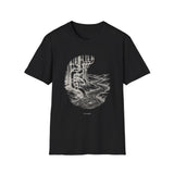 Surreal Plumber Shirt, Pipes to River Illusion Art Tee, Plumber Gift, Plumbing Tee, Tradesman Gift
