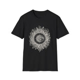 Surreal Celestial Shirt, Eclipse Wreath Illusion Art Tee, Moon Phase Tee, Mystical Witchy Gift