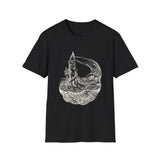 Surreal Ocean Shirt, Candle Lighthouse Illusion Art Tee, Whale Sea Life Tee, Beach Lover Gift