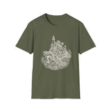 Surreal Ocean Shirt, Turtle Island Illusion Art Tee, Whale Sea Life Tee, Beach Lover Gift