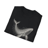 Surreal Bird Shirt, Starling Whale Illusion Art Tee, Bird Lover Gift, Birdwatching Tee