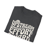 Upstream Effort Award Shirt, Funny Paddler Shirt, Kayaker Gift, Paddling Tee, Lake Life Gift