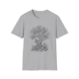 Surreal Ocean Shirt, Anchor Tree Illusion Art Tee, Whale Sea Life Tee, Beach Lover Gift
