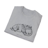 Surreal Vet Tech Shirt, Dog to Hills Illusion Art Tee, Vet Tech Gift, Veterinary Technician Tee, Vet Clinic Gift