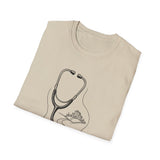 Surreal ER Nurse Shirt, Stethoscope to Road Illusion Art Tee, ER Nurse Gift, Emergency Nurse Tee, Nurse Week Gift